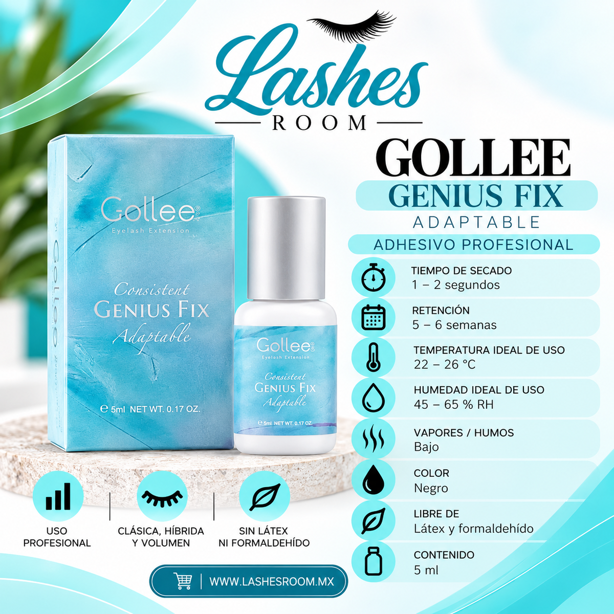 Adhesivo Genius fix | Gollee.( Todo Clima )