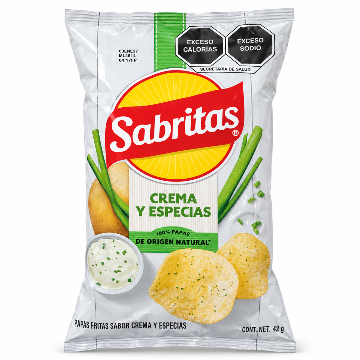 Sabritas Crema y Especias 42 g