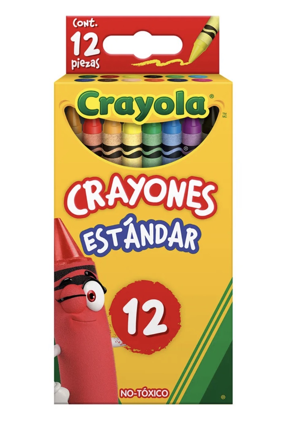 Crayones Estándar 12 piezas