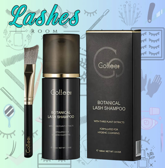 Shampoo Gollee para extensiones de pestañas.