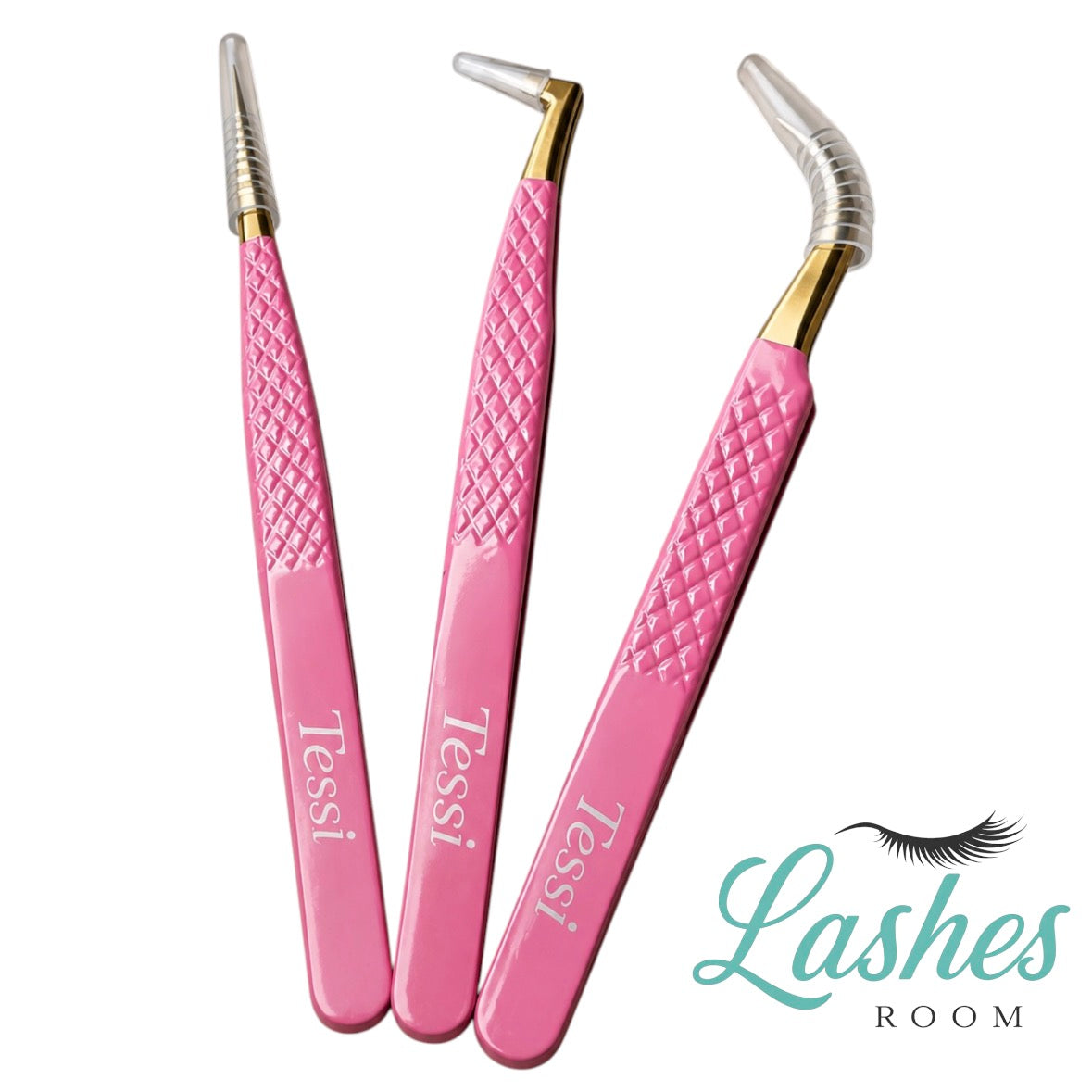 Kit de 3 Pinzas para Extensiones de Pestañas