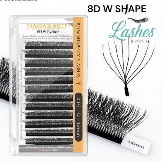 Pestañas 8D W Shape