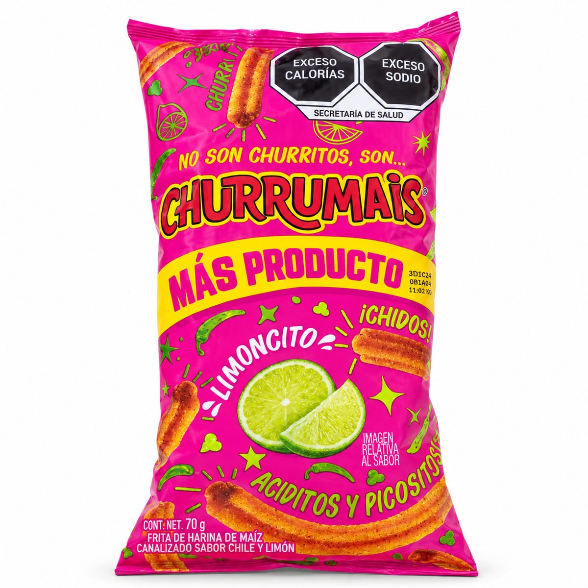 Churrumais Chile y Limón 70 g