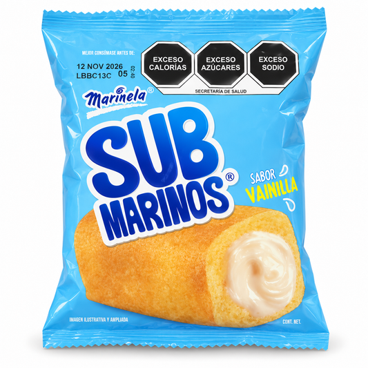 Submarinos Marinela Vainilla