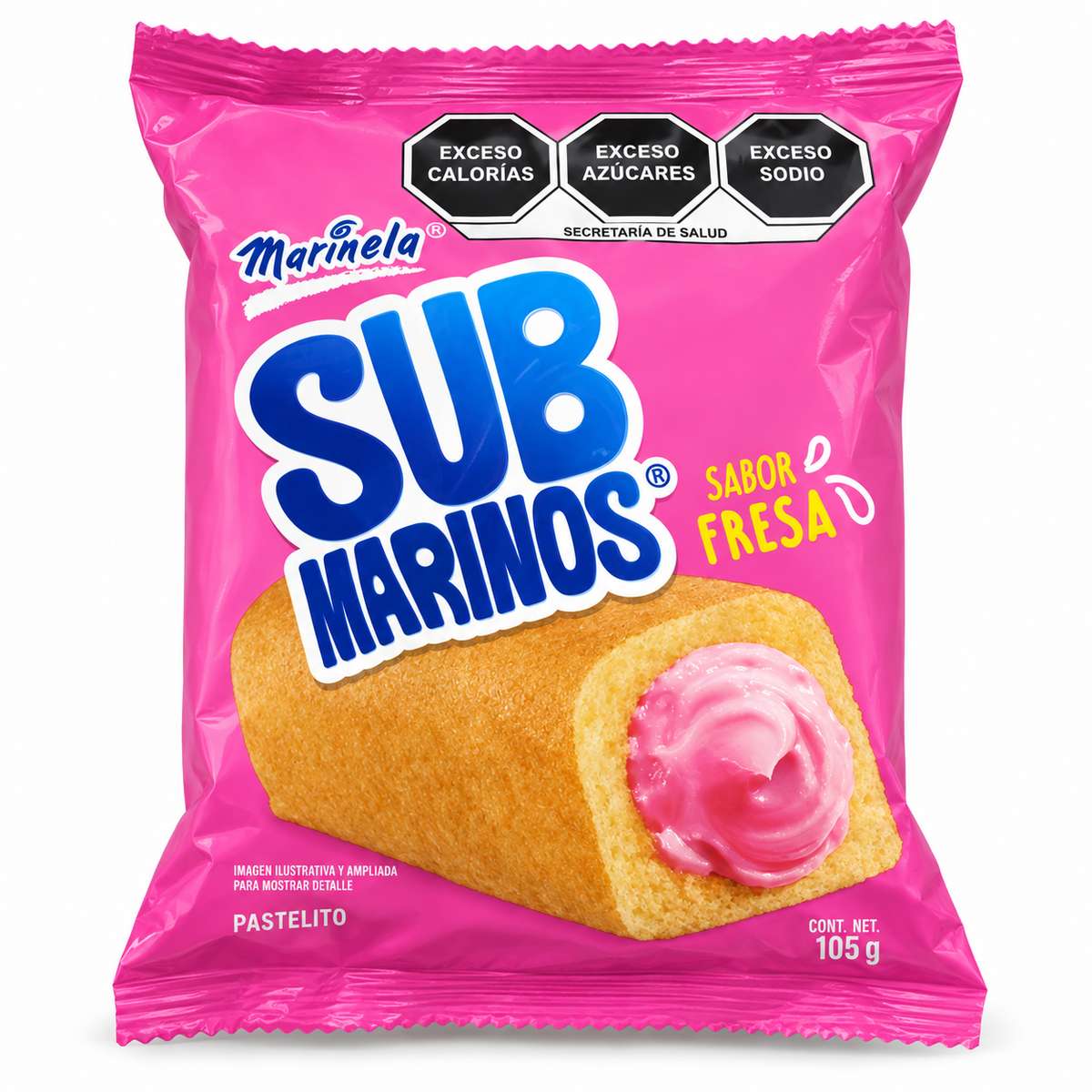 Submarinos Marinela Fresa 105 g
