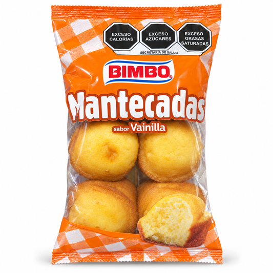 Mantecadas Bimbo Vainilla 4 piezas